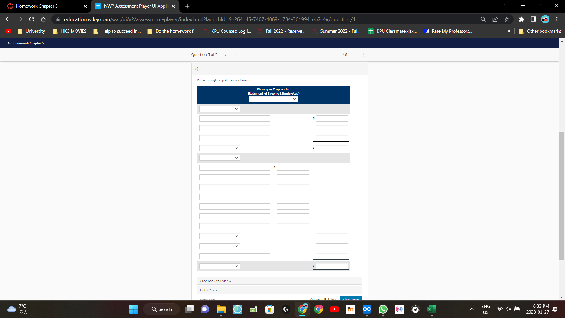 Homework Chapter 5 X WP NWP Assessment Player UI Appli X