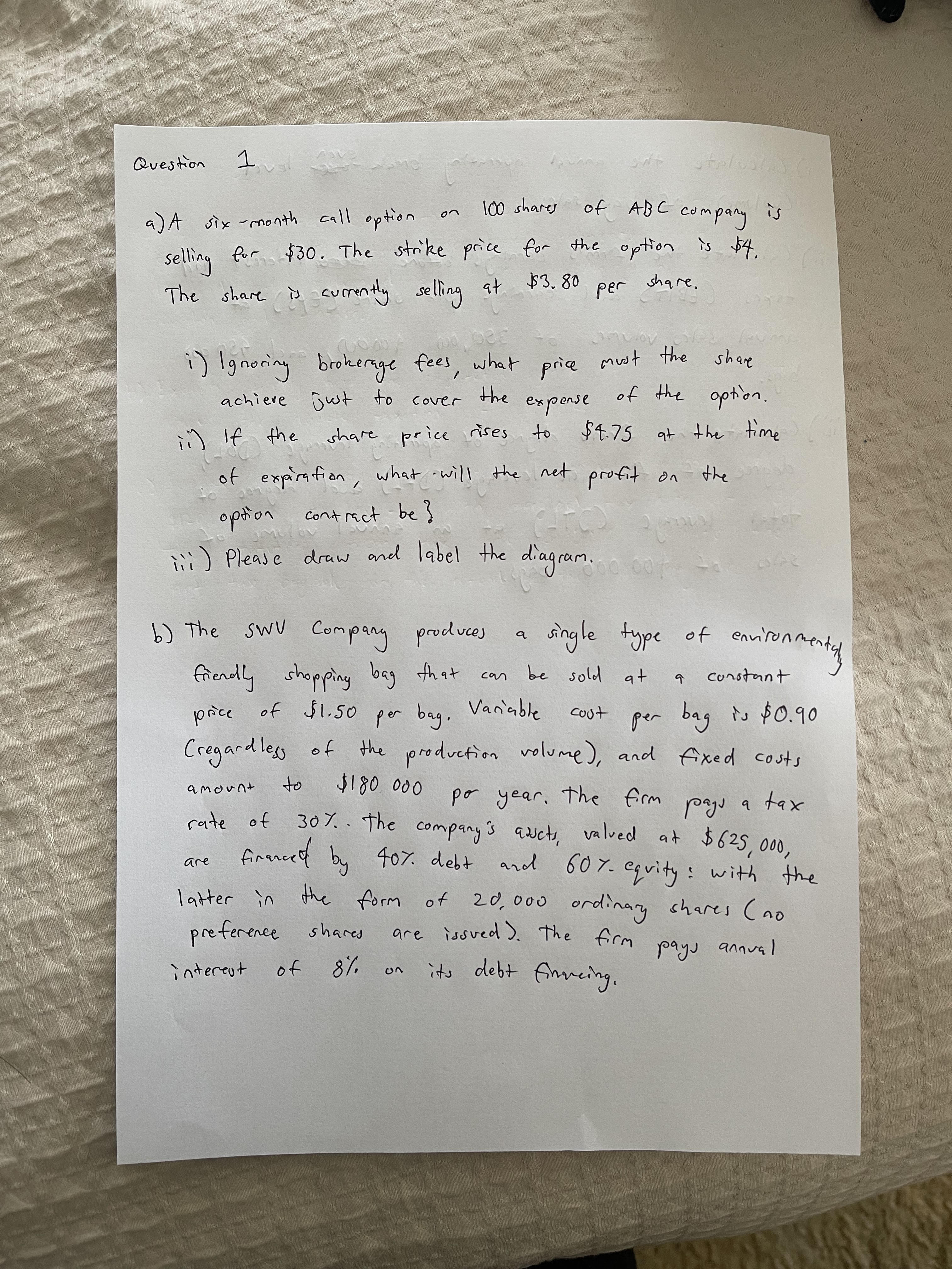 Please help answer as soon as possible. Question a ) A six