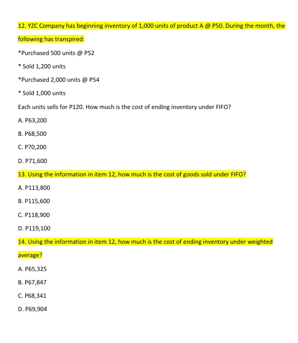 except A. Goods in transit purchased CIF B. Goods held on consignment