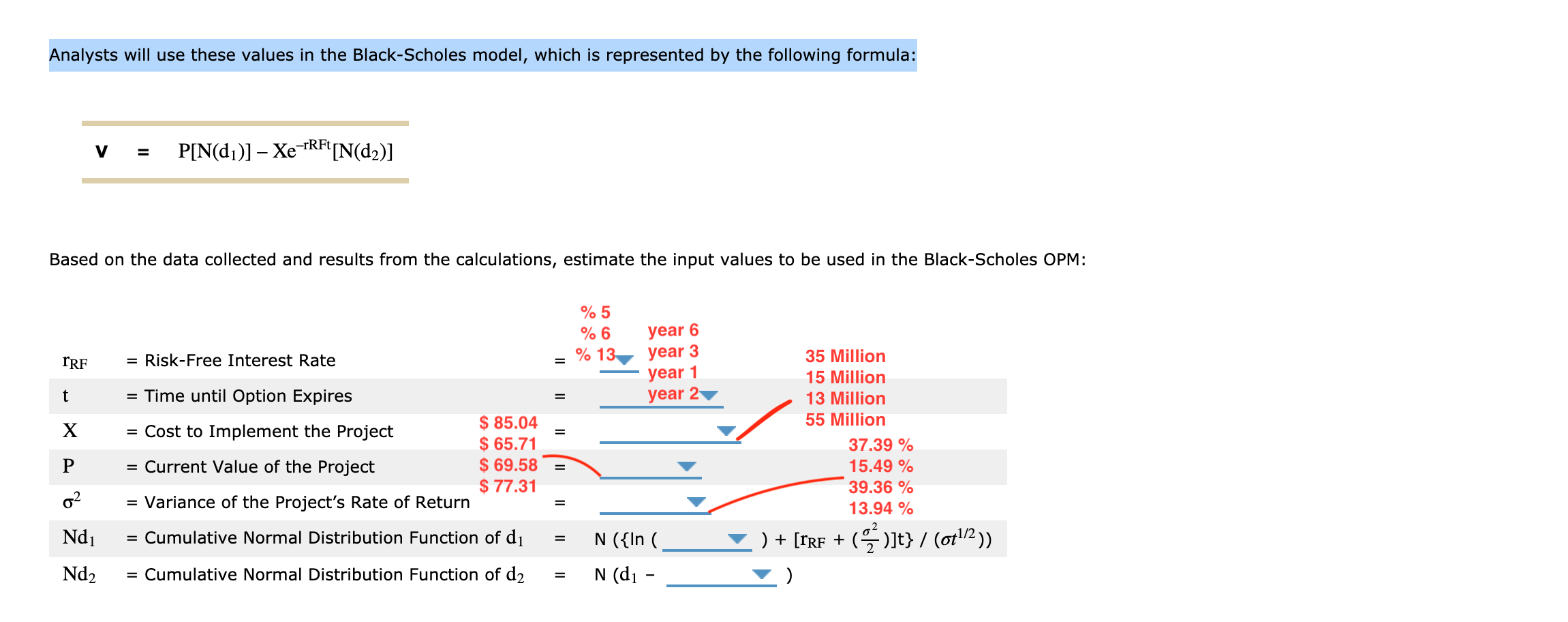 data, and using the data in models applied in option analysis. Consider