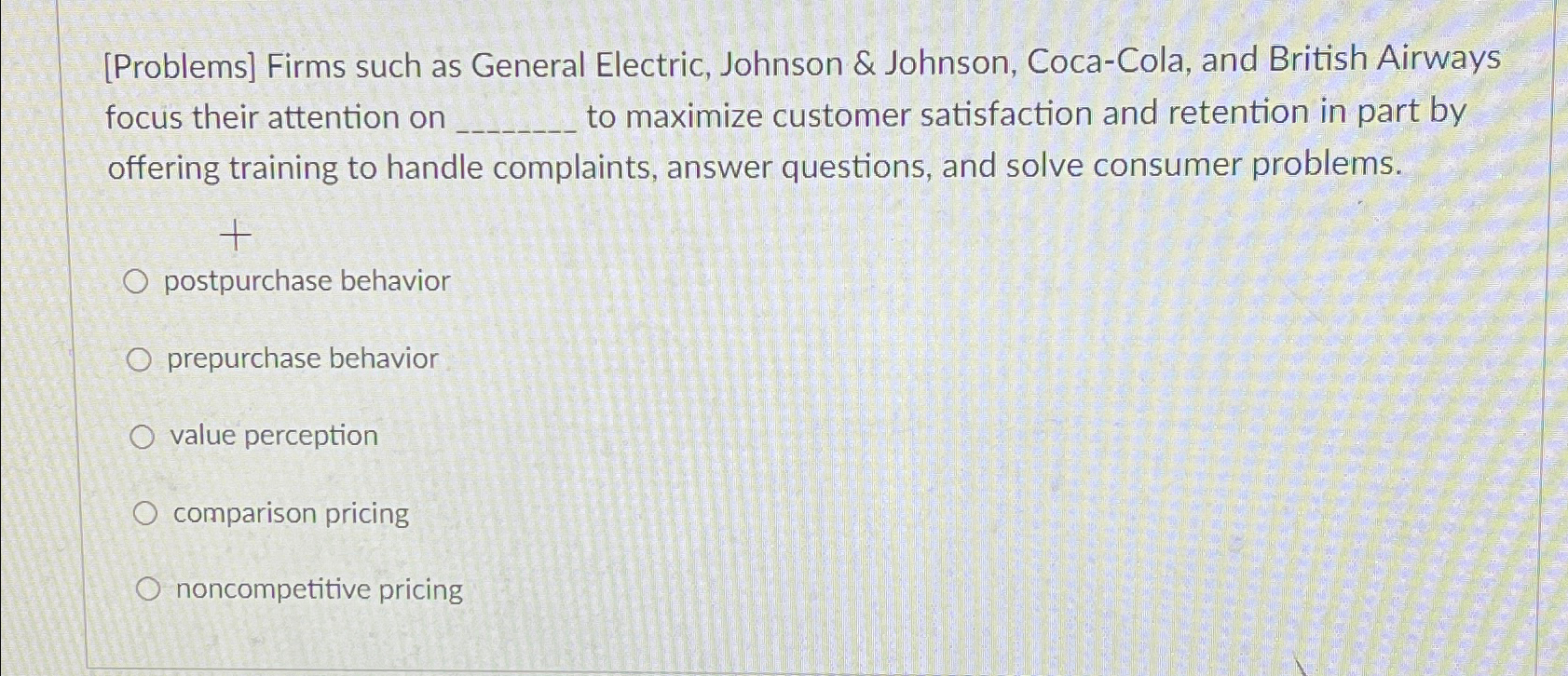  [Problems] Firms such as General Electric, Johnson & Johnson, Coca-Cola, and