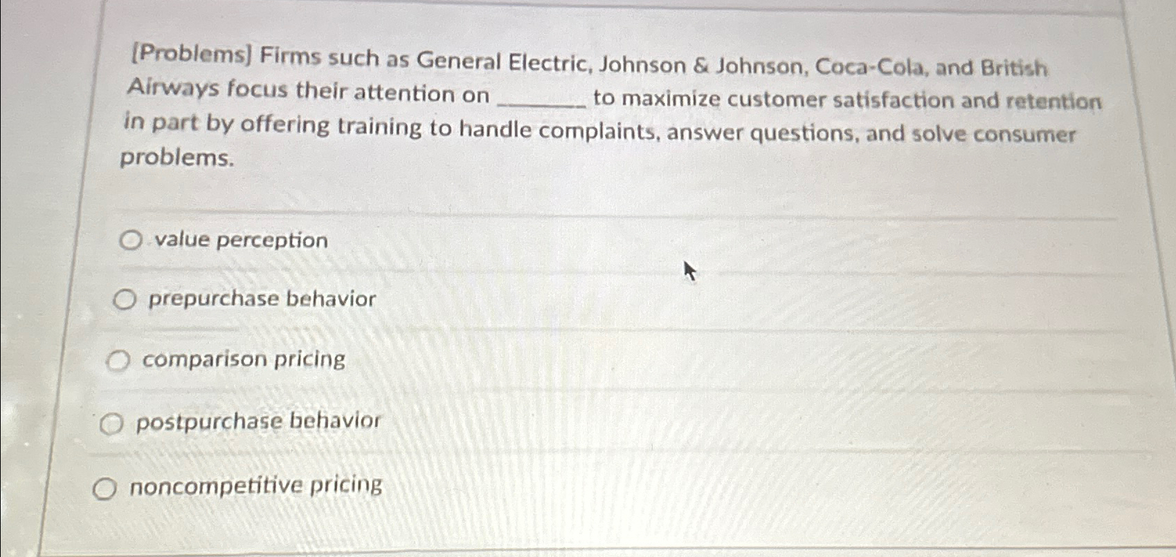  [Problems] Firms such as General Electric, Johnson & Johnson, Coca-Cola, and