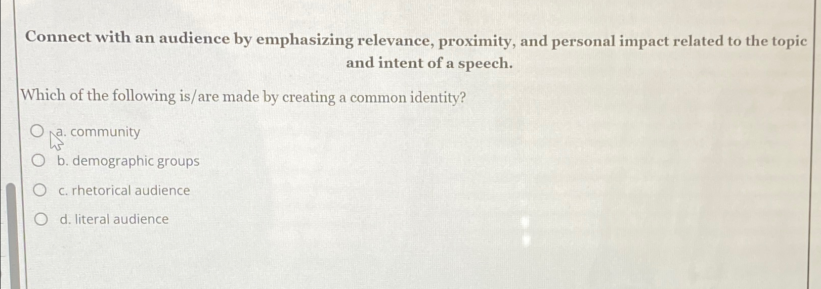  Connect with an audience by emphasizing relevance, proximity, and personal impact