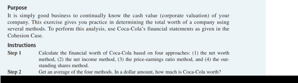 Need help with the steps 1 and 2 Purpose It is simply