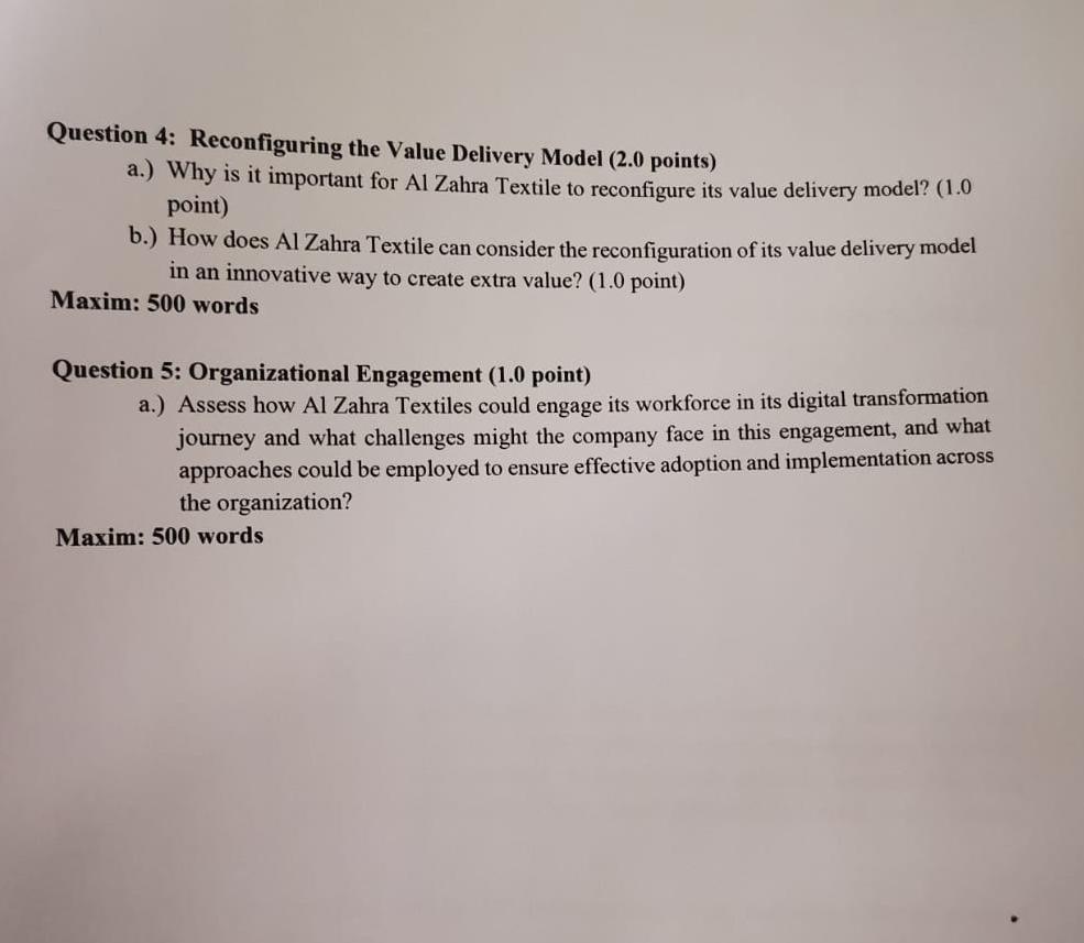  Digital Transformation - final individual written exam MSM Kuwait intake 16