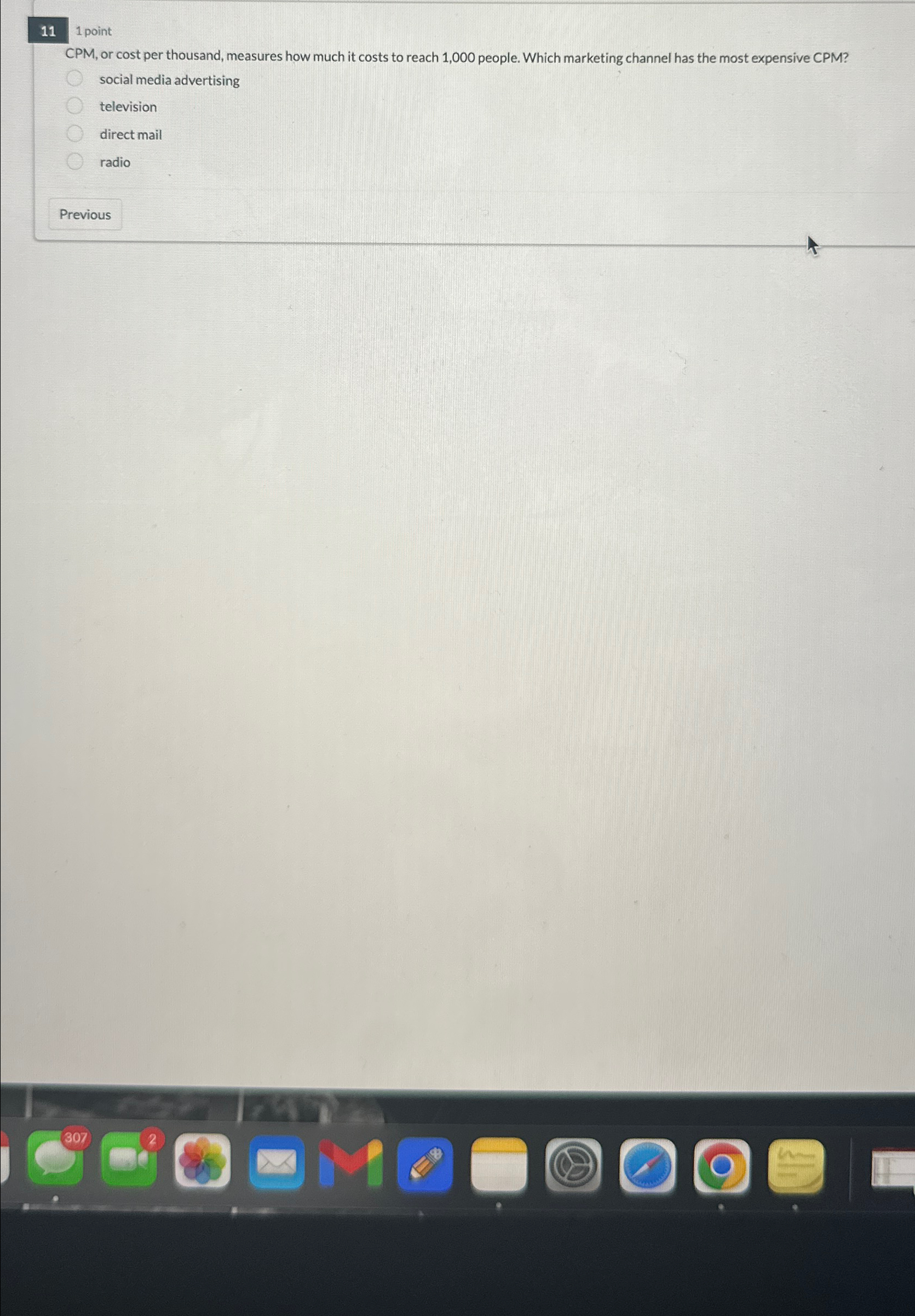  11 1 point CPM, or cost per thousand, measures how much