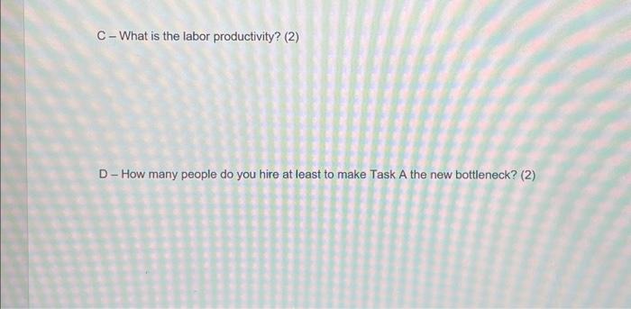 following figure shows the process flow diagram. You hired 5 employees, and