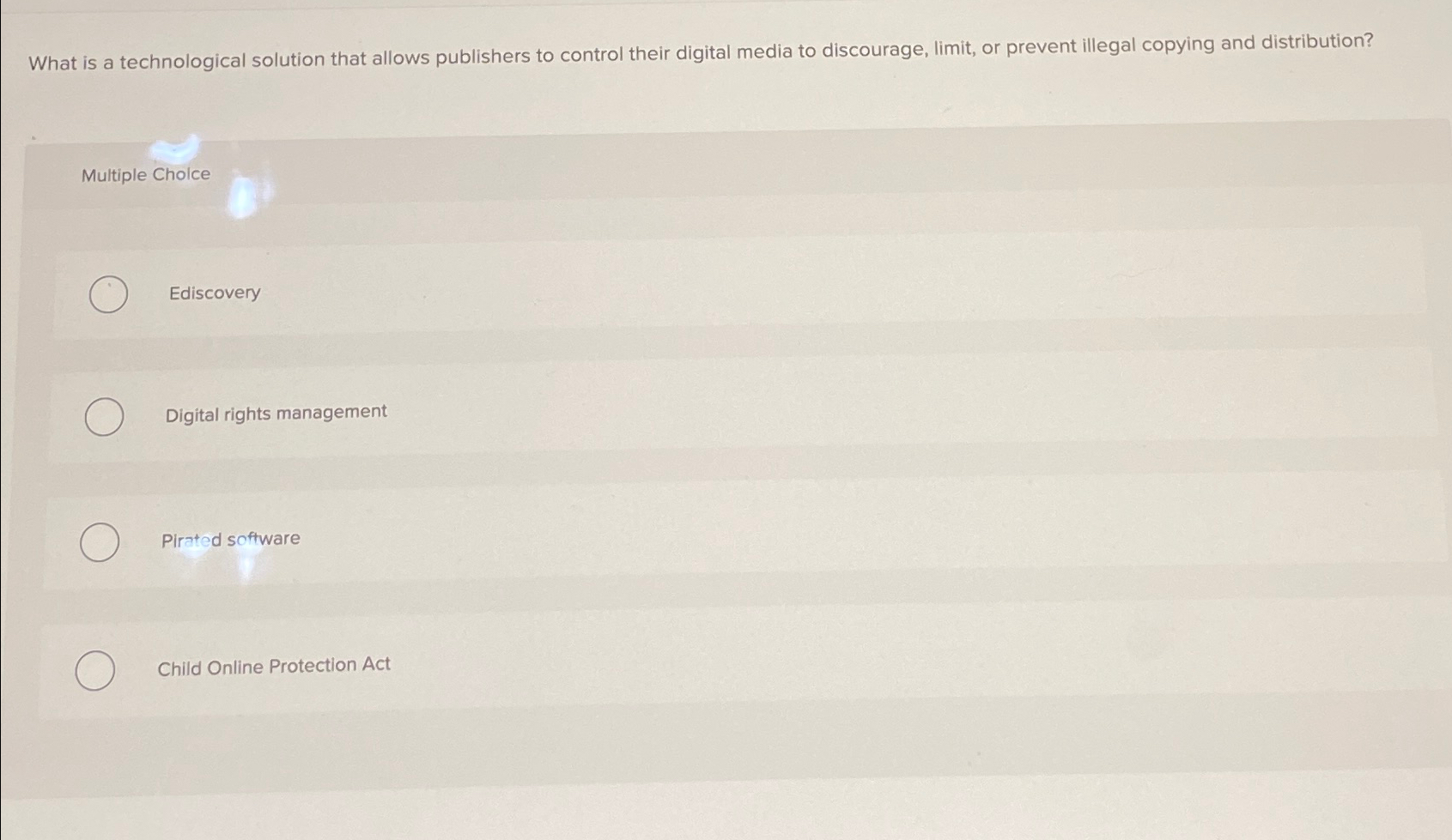  What is a technological solution that allows publishers to control their