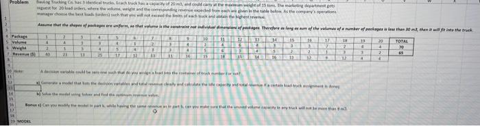 please show all solution 4) wores Preblem Problem Baulog Trucking Co. has