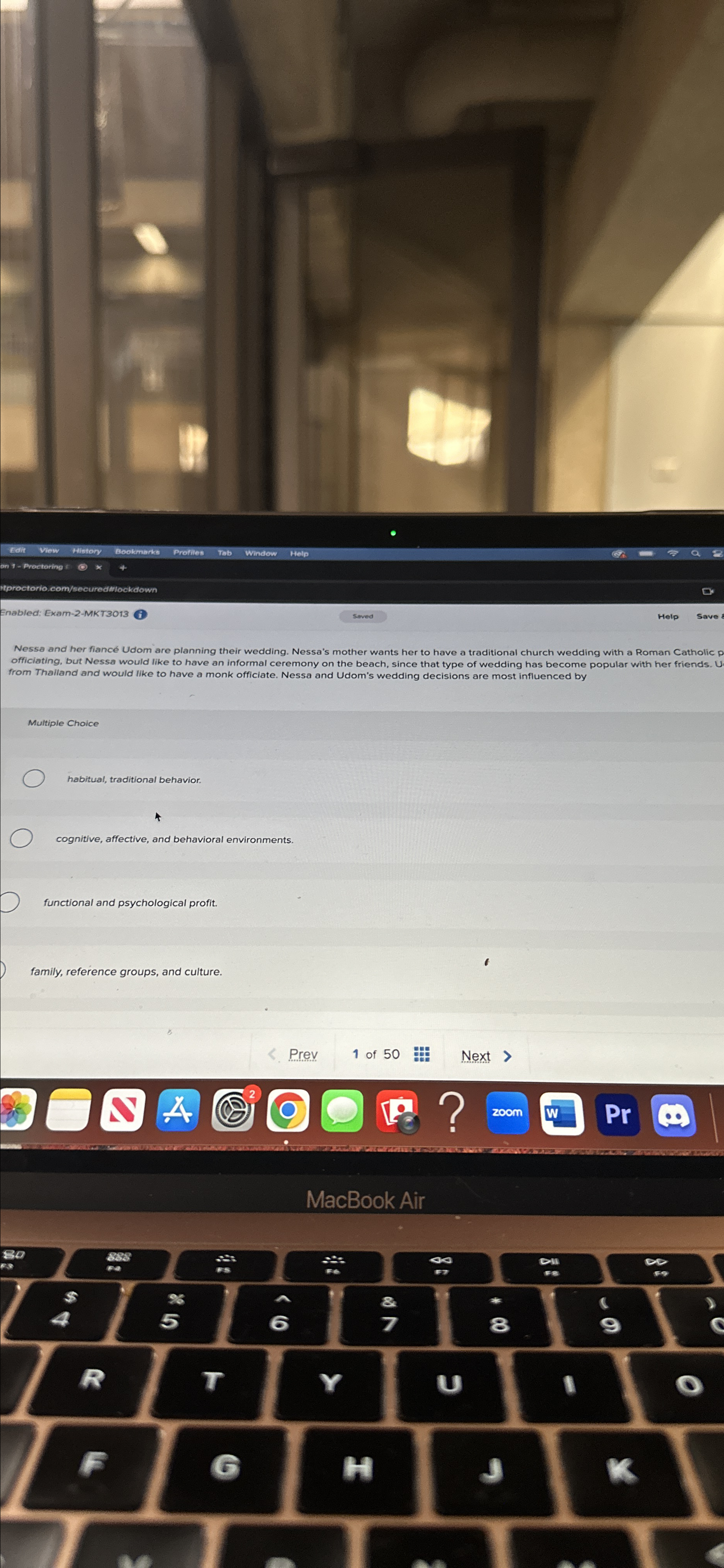  Enabled: Exam-2-MKT3013 Nessa and her fianc Udom are planning their wedding.