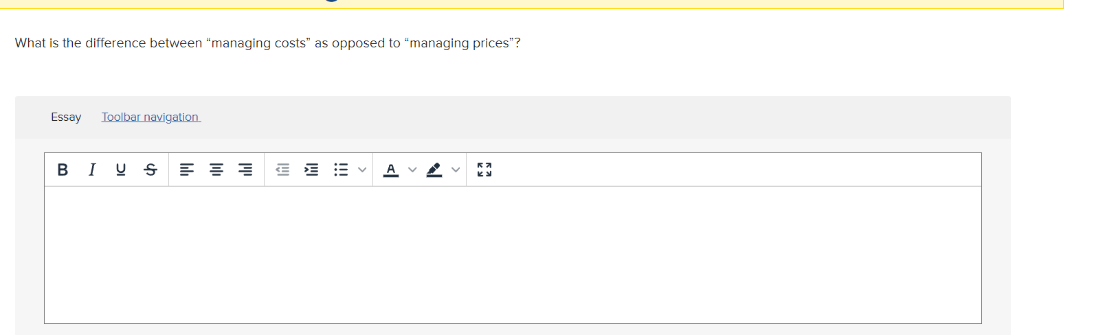  What is the difference between "managing costs" as opposed to "managing