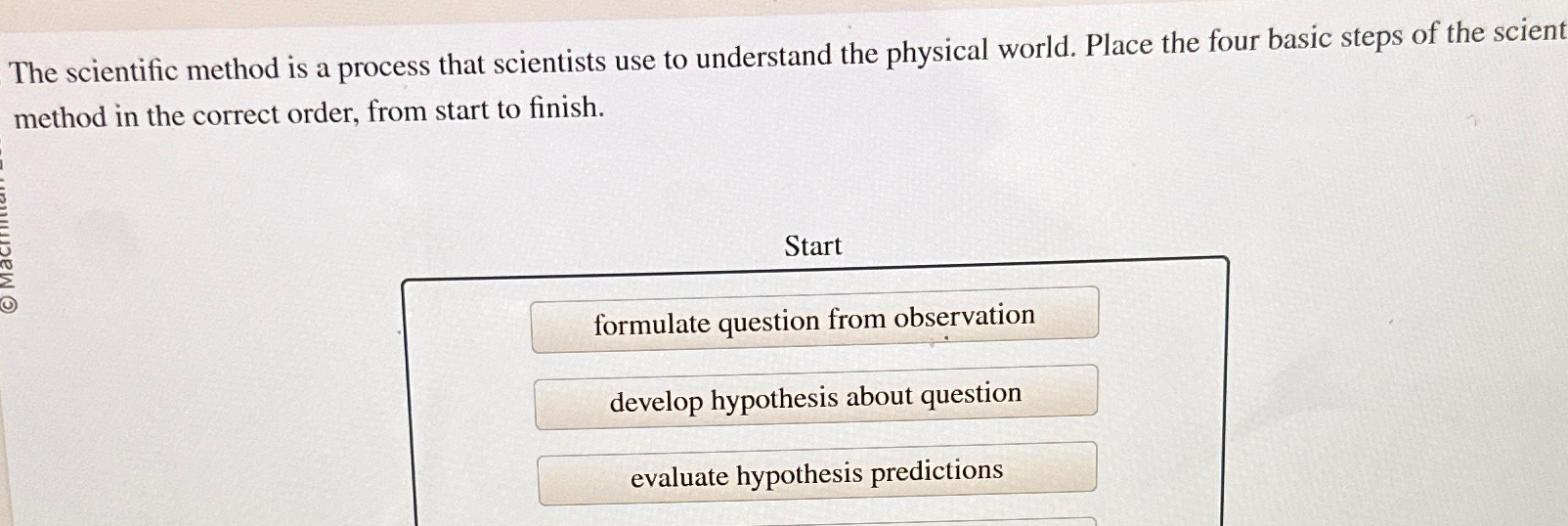  The scientific method is a process that scientists use to understand