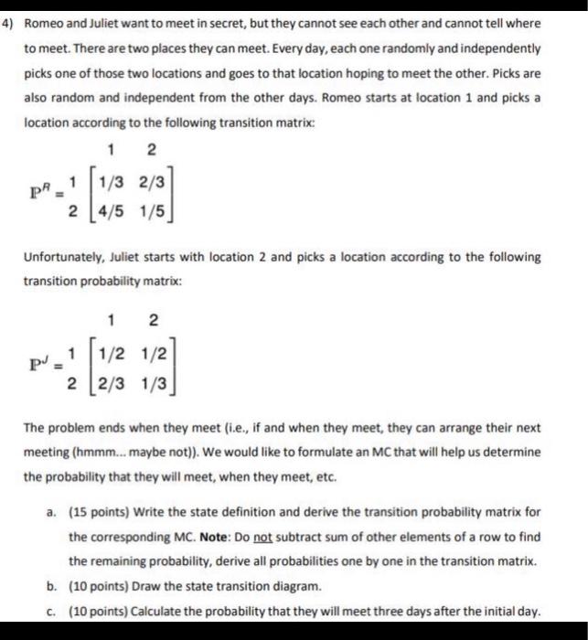 please solve all question. please write transition probability matrix and transition diagram.