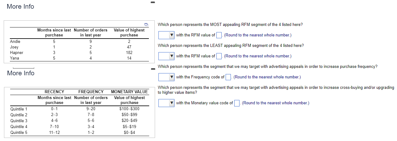  Analytics Mini Case: Valuing Customers Using the RFM Method RFM is