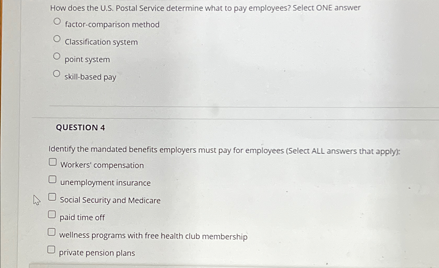  How does the U.S. Postal Service determine what to pay employees?