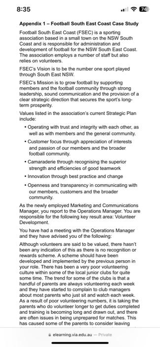 5. Email the Operations Manager Write an email to the Operation's Manager