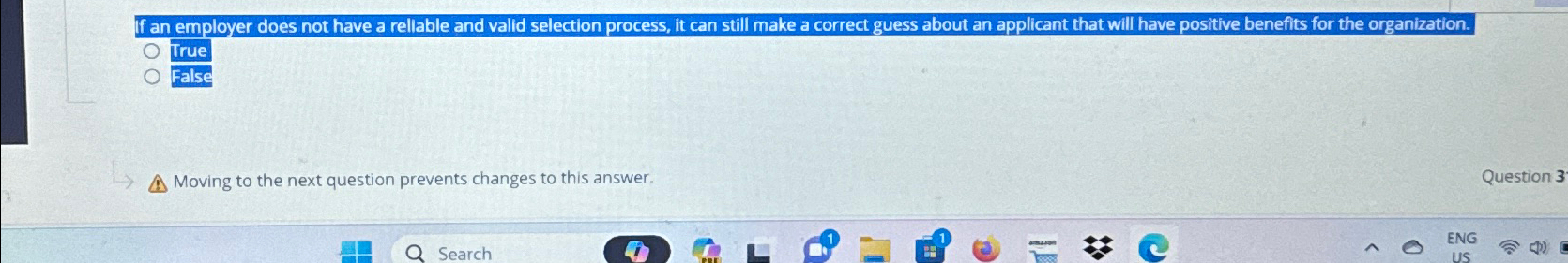  If an employer does not have a rellable and valid selection