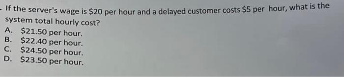 service time is 12 minutes. The service times are distributed according to