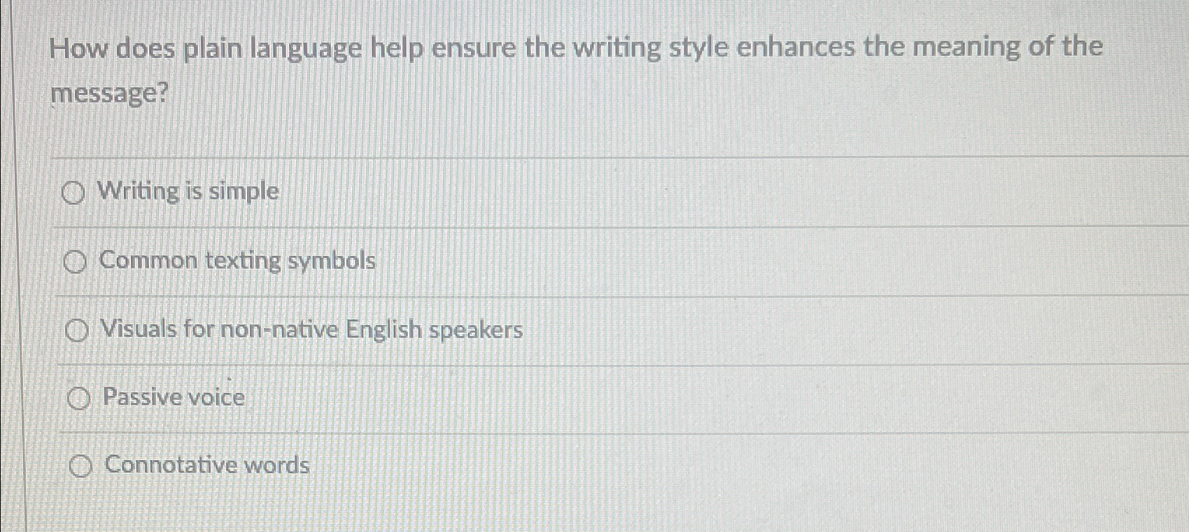  How does plain language help ensure the writing style enhances the