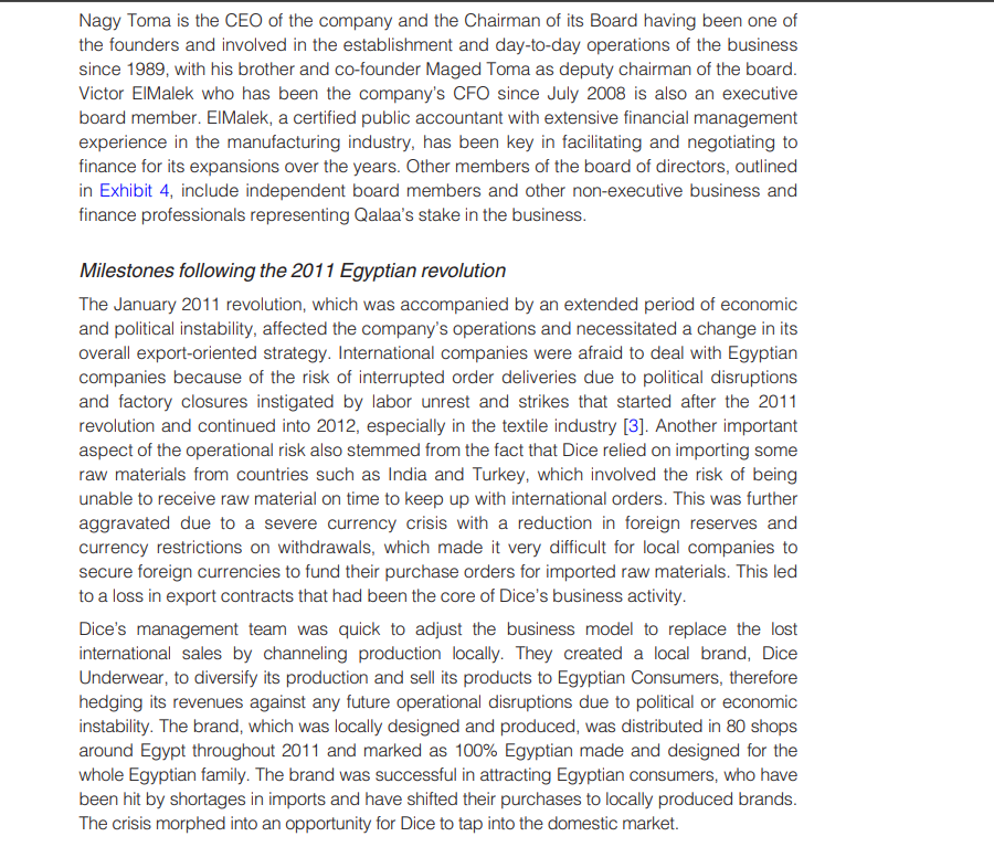 the company's culture be affected? Dice manufacturing company: the acquisition decision Aliaa