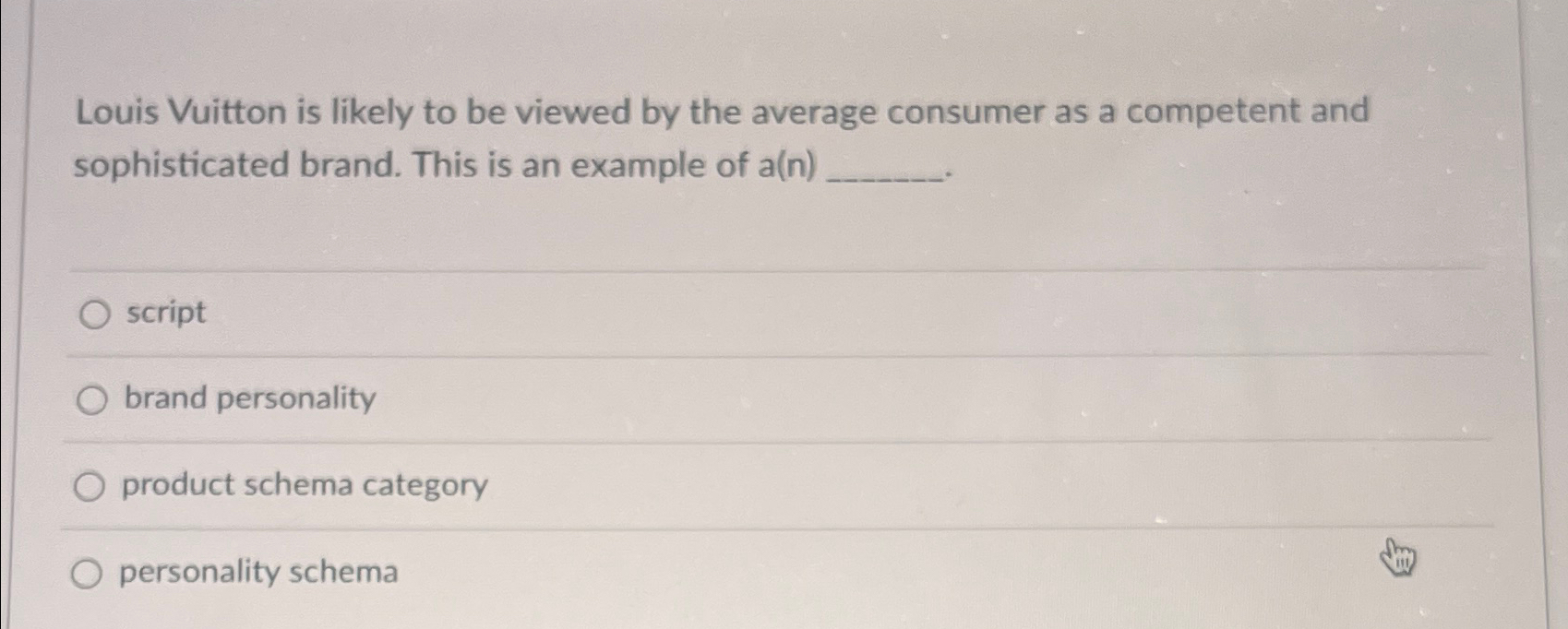  Louis Vuitton is likely to be viewed by the average consumer