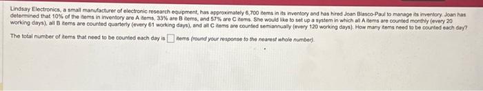 make sure answer is correct please Lindsay Eloctronics, a small manufacturer of