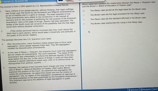  Recterang This excerpt is from a 1904 speech by U.S. Representative