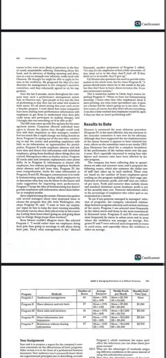 this casc, you'll have an opportunity to assess a motivational program designed