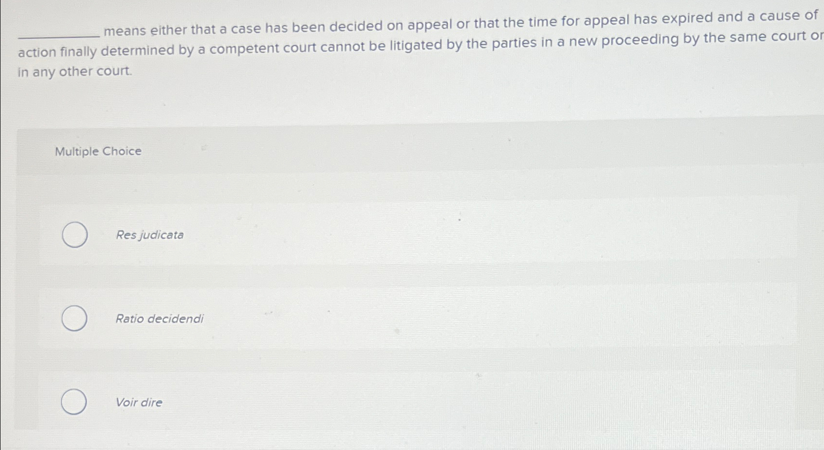  means either that a case has been decided on appeal or