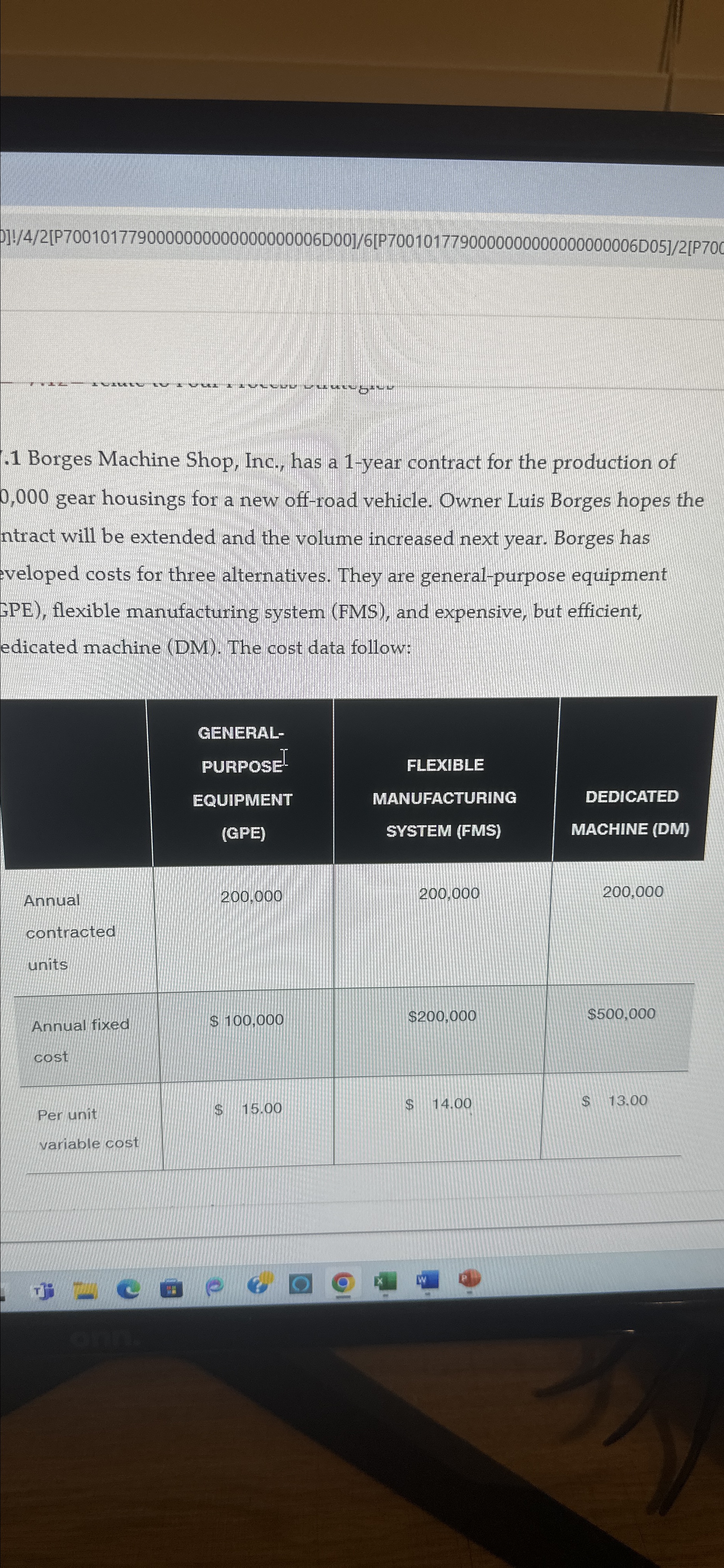  D]!/4/2[P7001017790000000000000000006D00]/6[P7001017790000000000000000006D05]/2[P700 .1 Borges Machine Shop, Inc., has a 1-year contract for