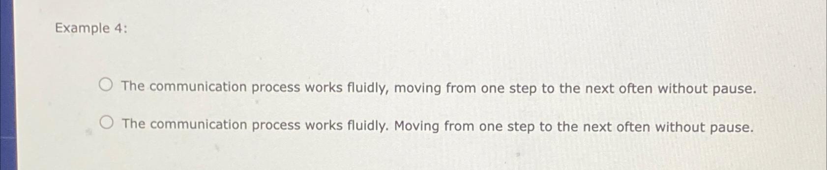  Example 4: Choose the correct sentence structure in each of the