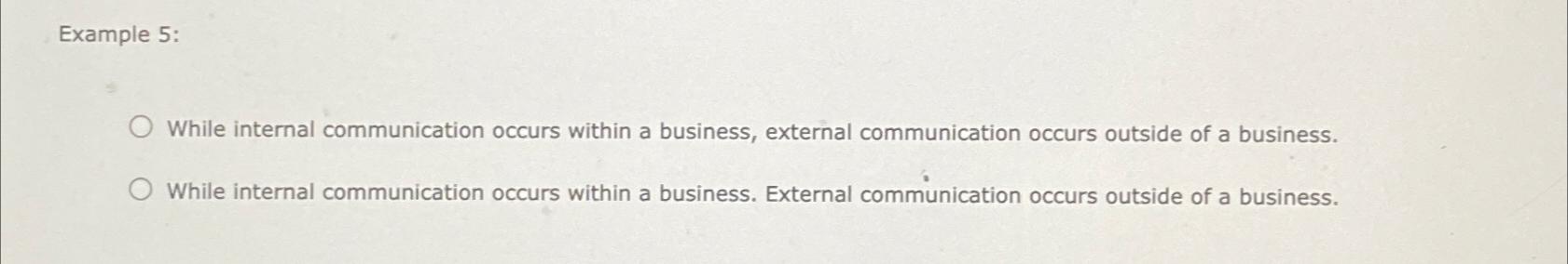  Example 5: Choose the correct sentence structure in each of the