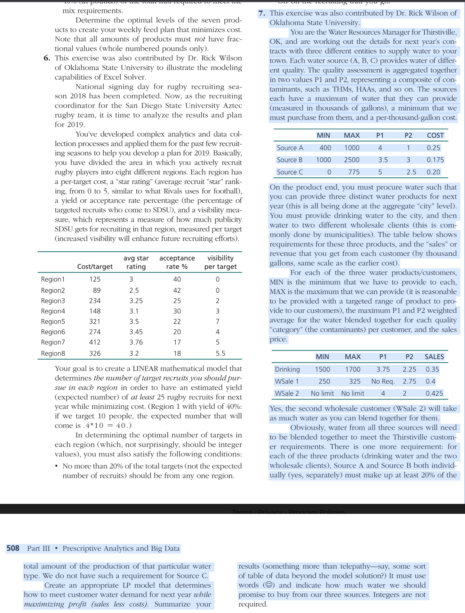 7. This exercise was also contributed by Dr. Rick Wilson of