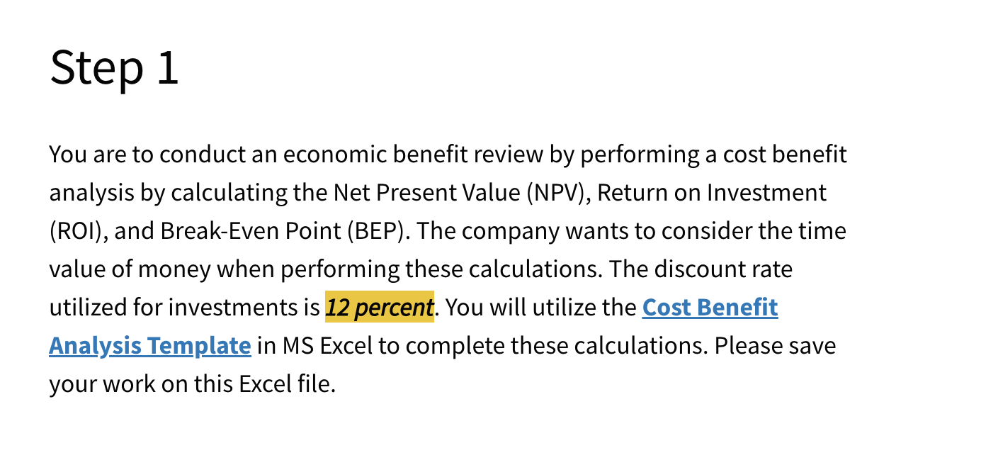  Feasibility Study for a New Software Project Your CEO has asked