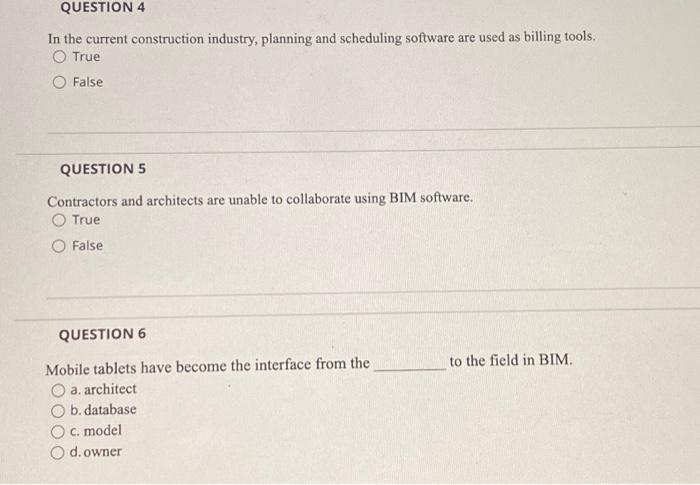  In the current construction industry, planning and scheduling software are used