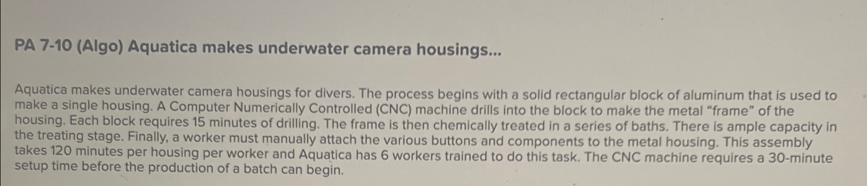  PA 7-10(Algo) Aquatica makes underwater camera housings... Aquatica makes underwater camera