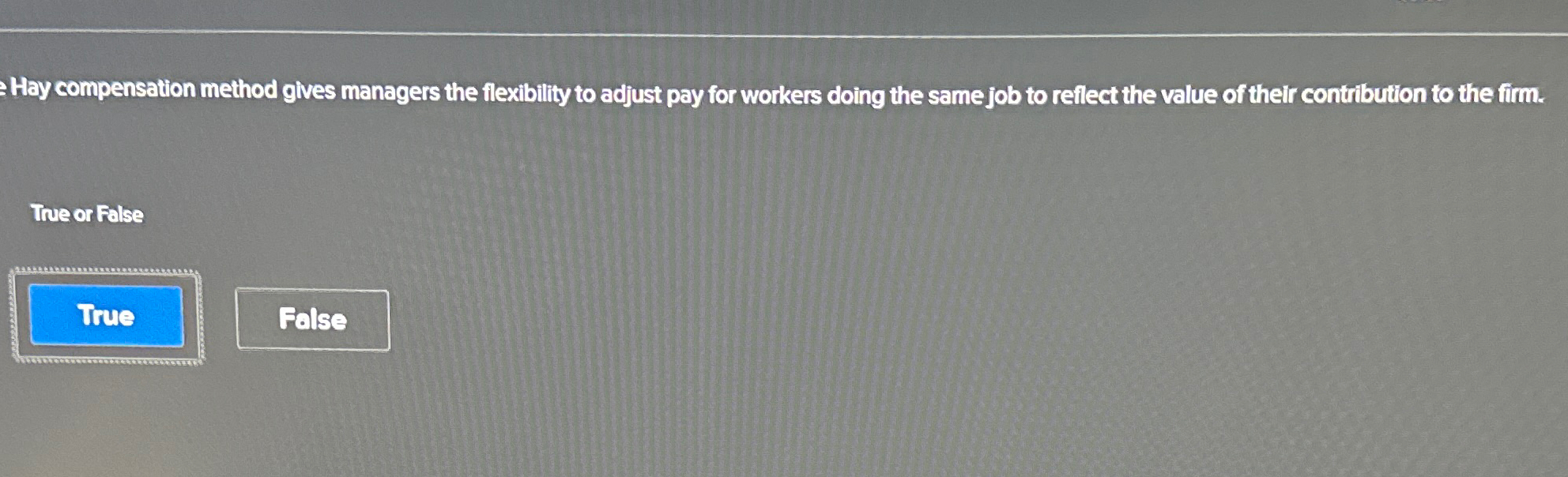  Hay compensation method gives managers the flexibility to adjust pay for