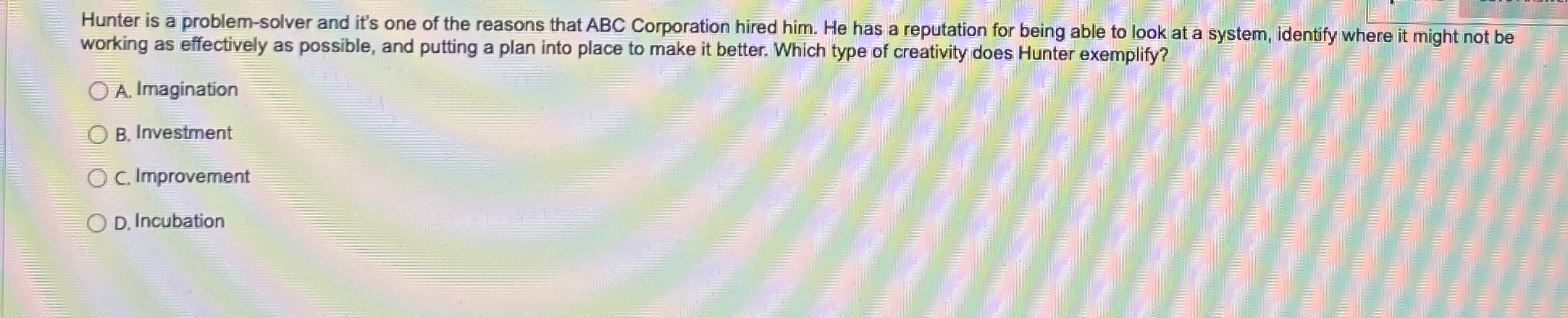  Hunter is a problem-solver and it's one of the reasons that