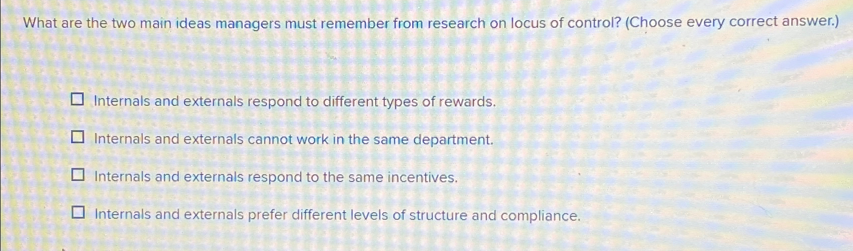  What are the two main ideas managers must remember from research