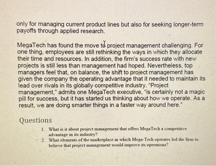 automotive components. For years, the company enjoyed a stable marketplace, a small