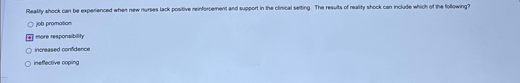  job promotion more responsibility increased confidence ineffective coping 