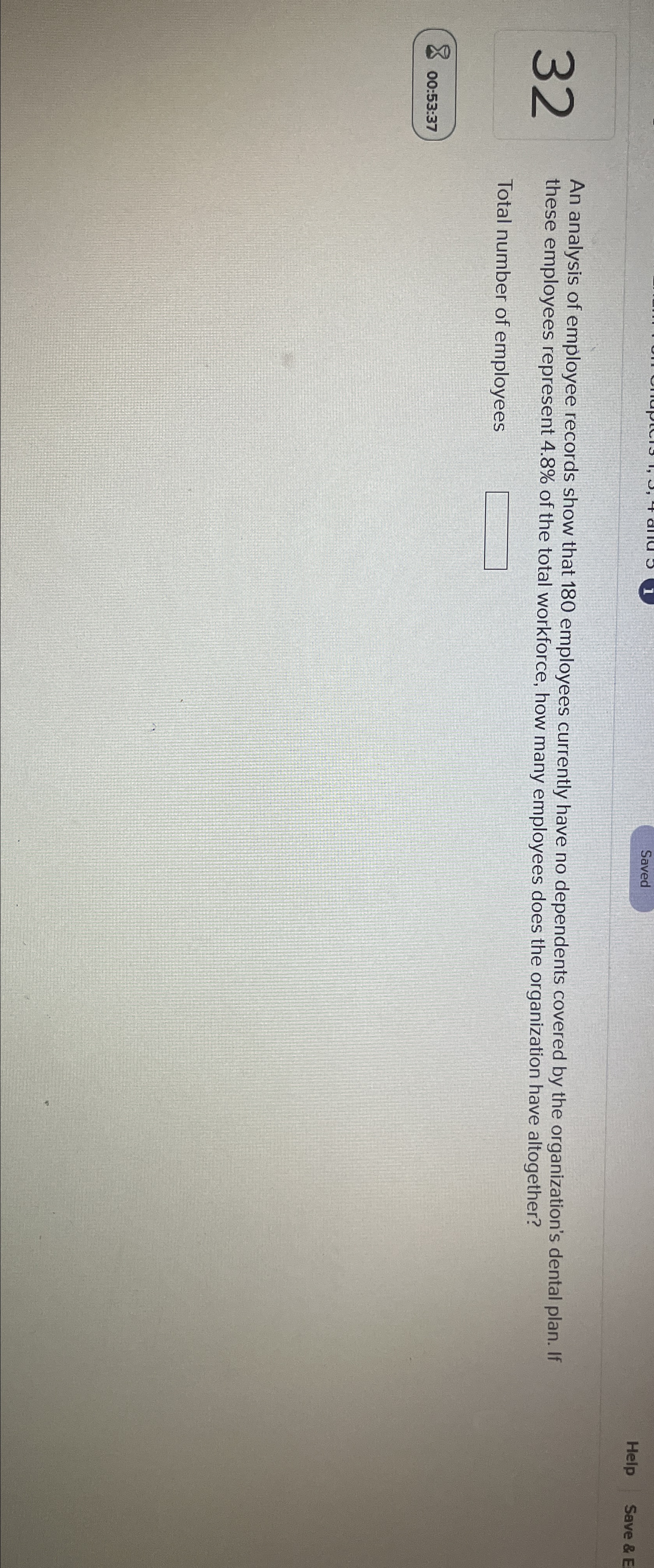  Saved Help Save & E 32 An analysis of employee records