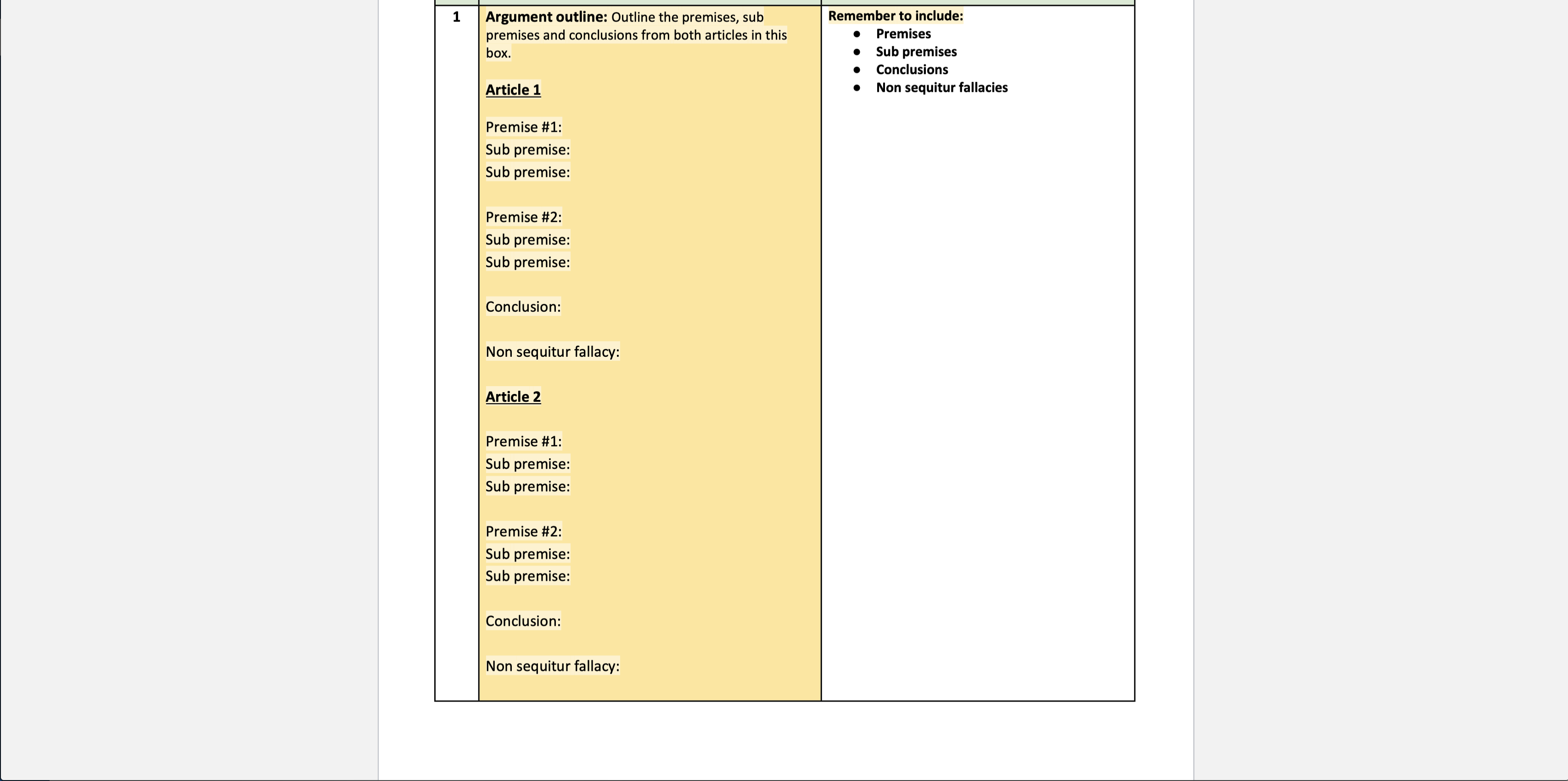  Critically analyze the following articles and evaluate the logical flow and