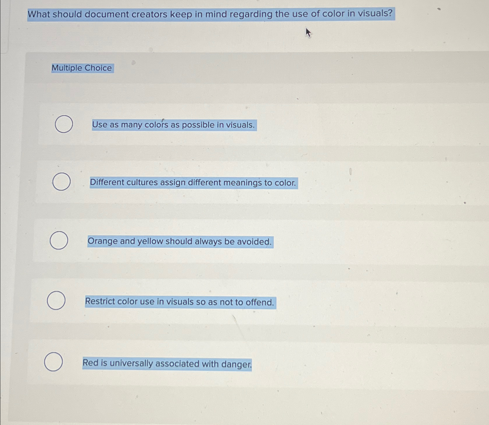  What should document creators keep in mind regarding the use of