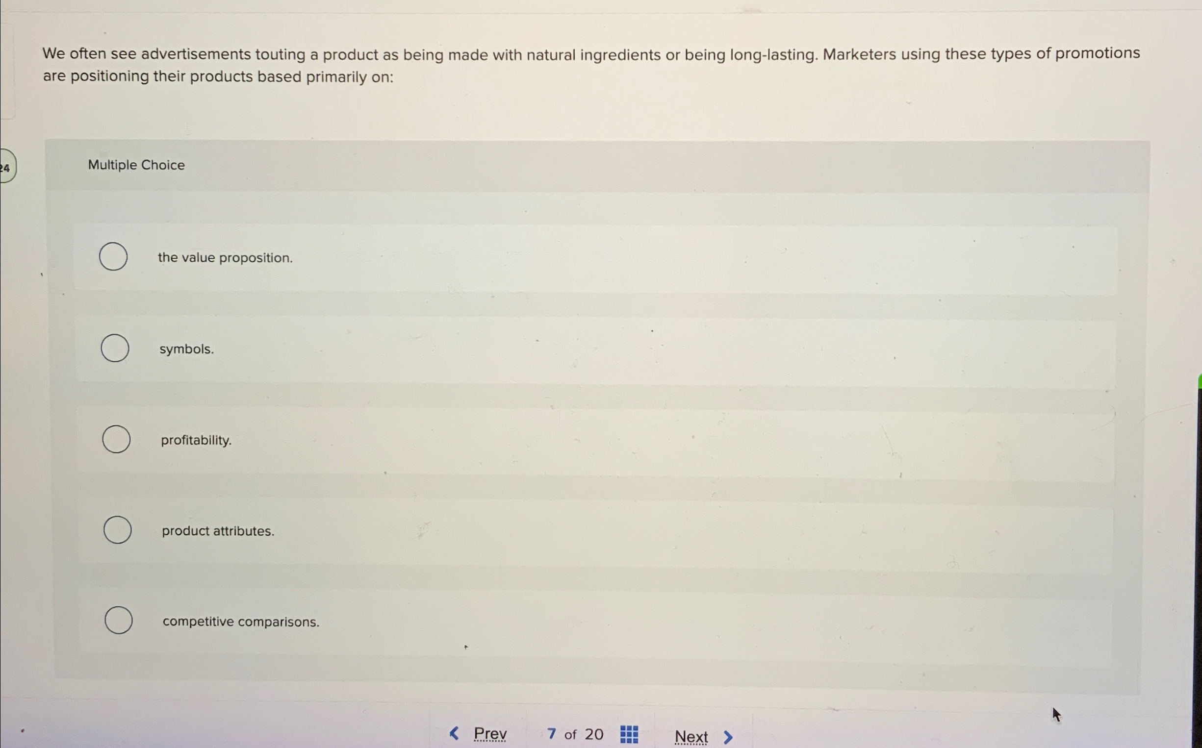  We often see advertisements touting a product as being made with