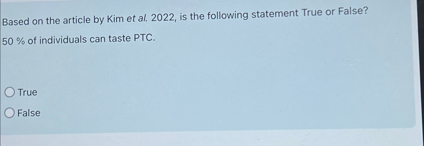  Based on the article by Kim et al.2022, is the following