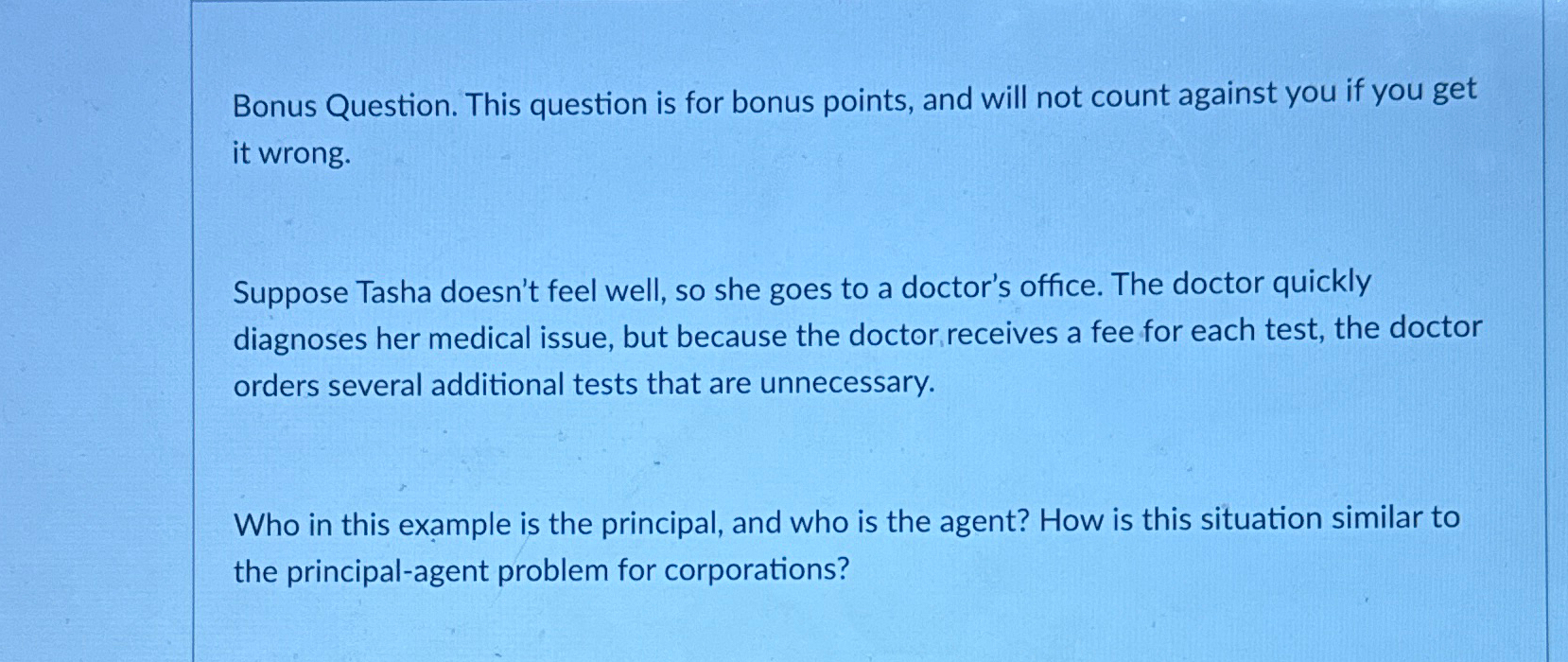  Bonus Question. This question is for bonus points, and will not