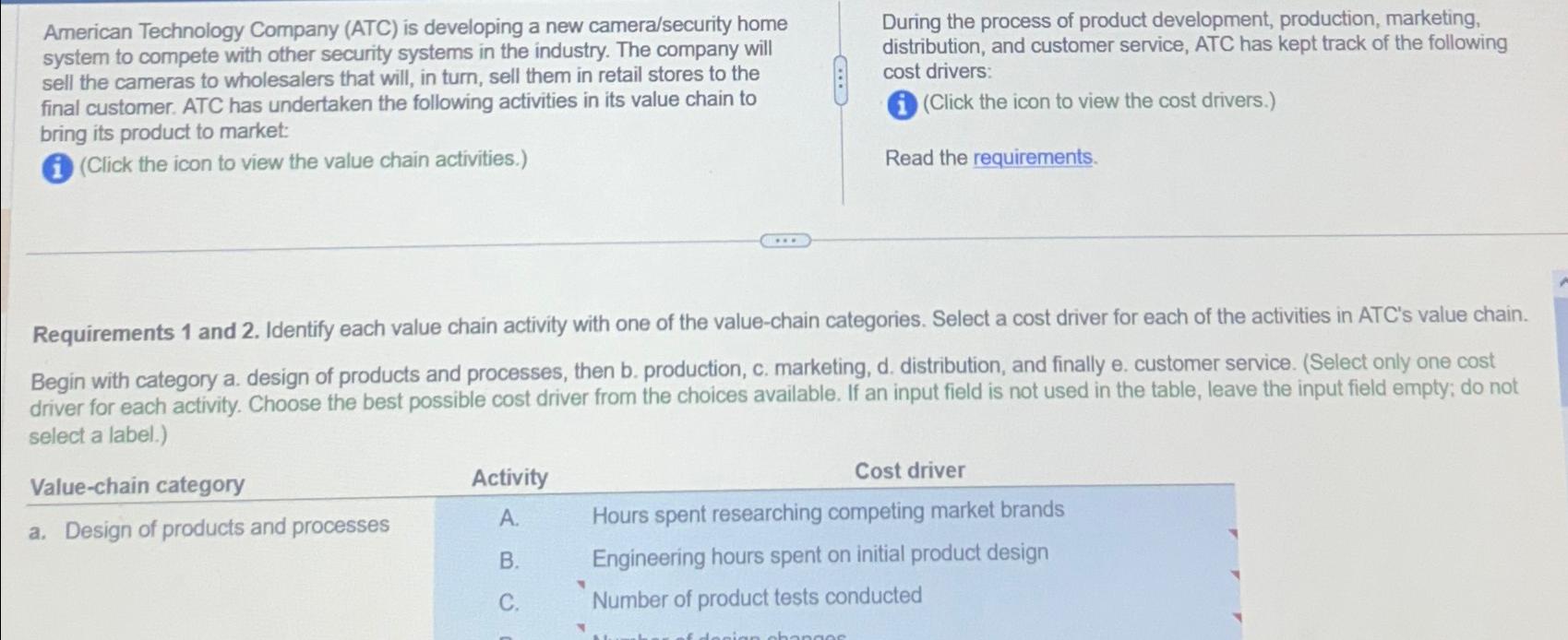  American Technology Company (ATC) is developing a new camera/security home system