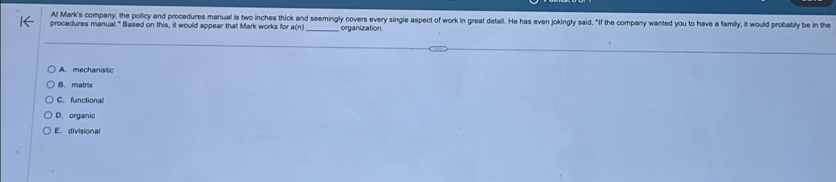  procedures manual." Based on this, it would appear that Mark works