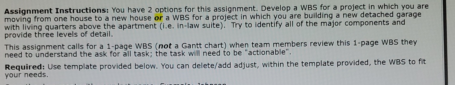  Assignment Instructions: You have 2 options for this assignment. Develop a